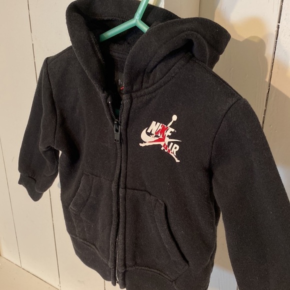 Nike Air Jordan Black Baby Zip Up Hoodie 12 Months - Picture 4 of 11